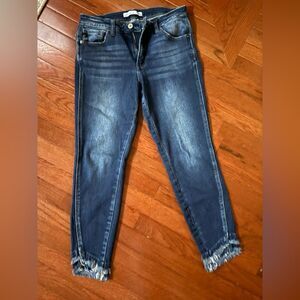 KanCan Dark Blue Ankle Jeans